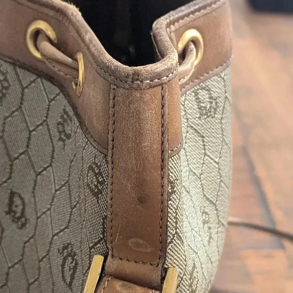 Authentic Vintage Christian Dior Bucket Bag + Pouch - Picture 10 of 16